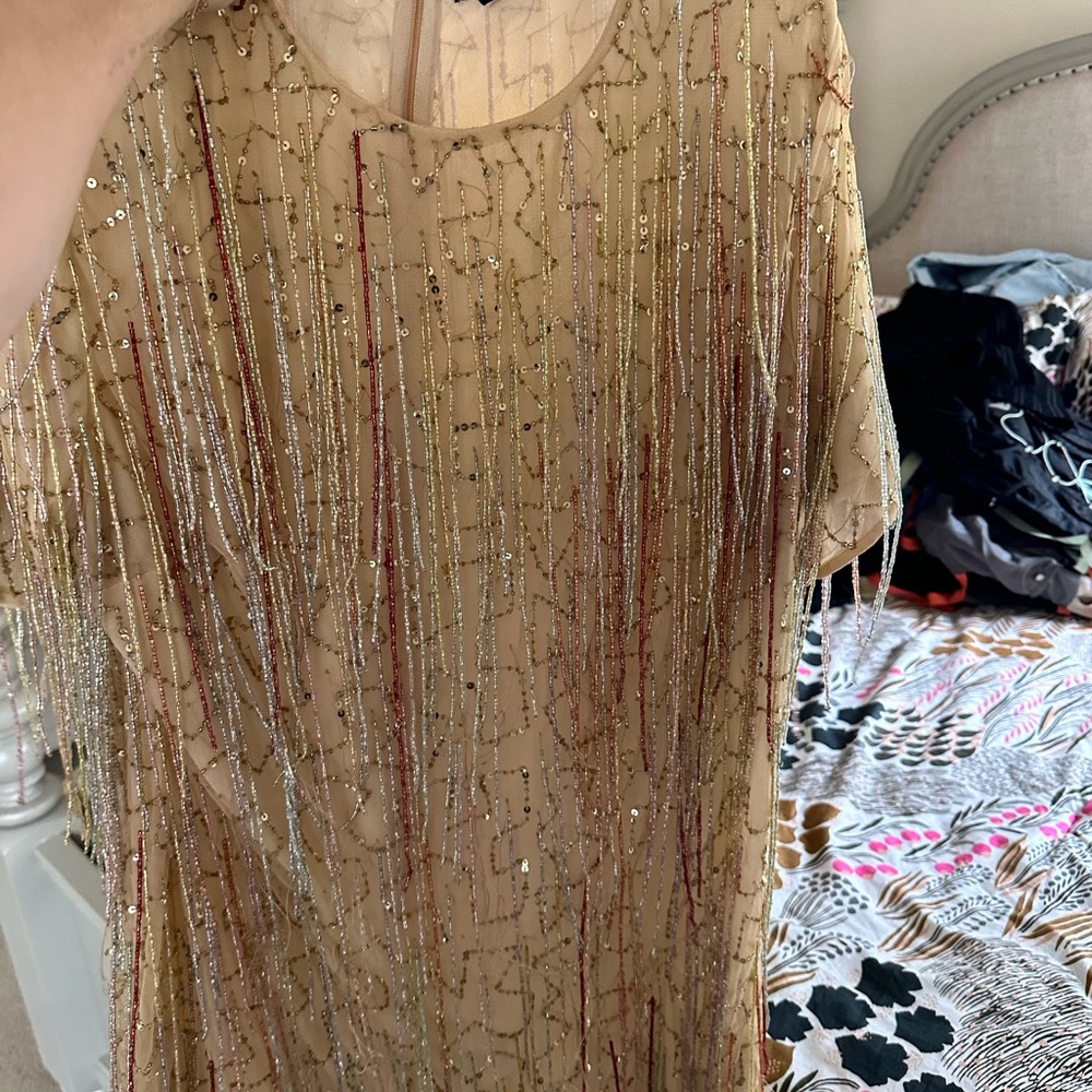 Nasty Gal Fringe Dress Size 14